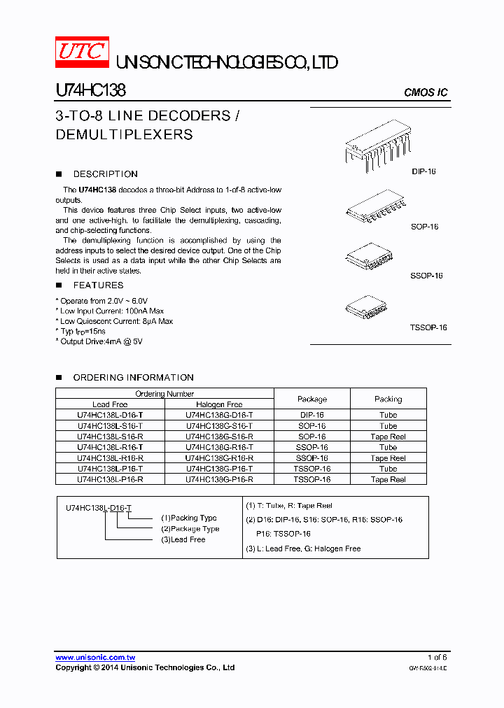 U74HC138_7924751.PDF Datasheet