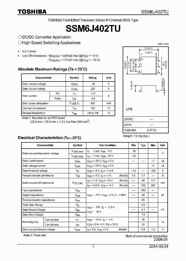 SSM6J402TU_7932478.PDF Datasheet