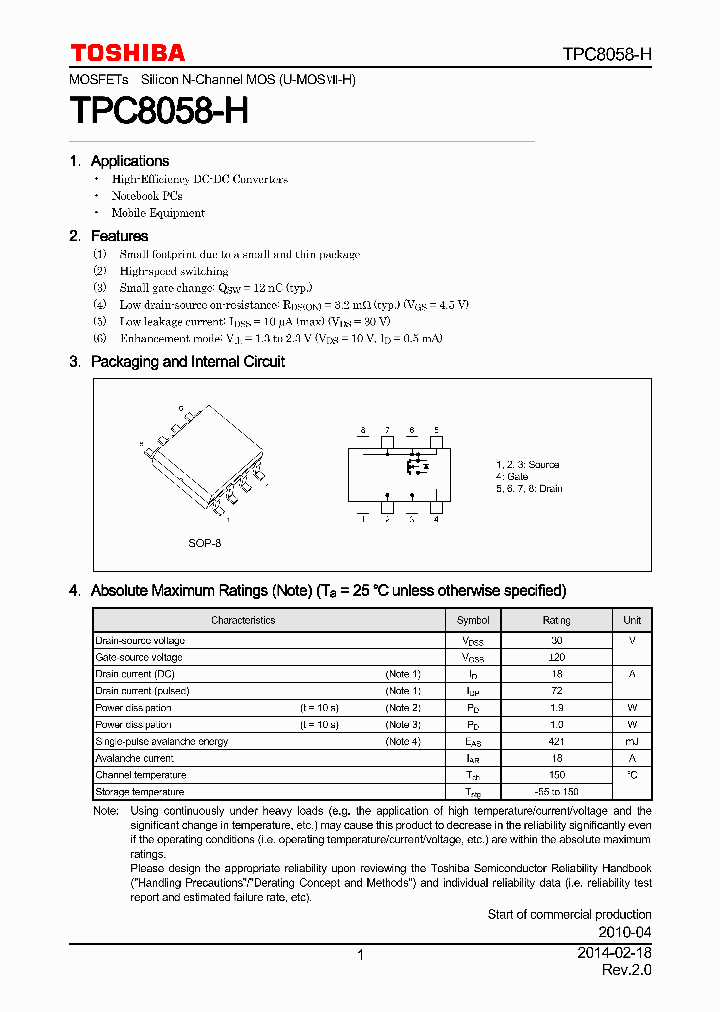 TPC8058-H_7933236.PDF Datasheet
