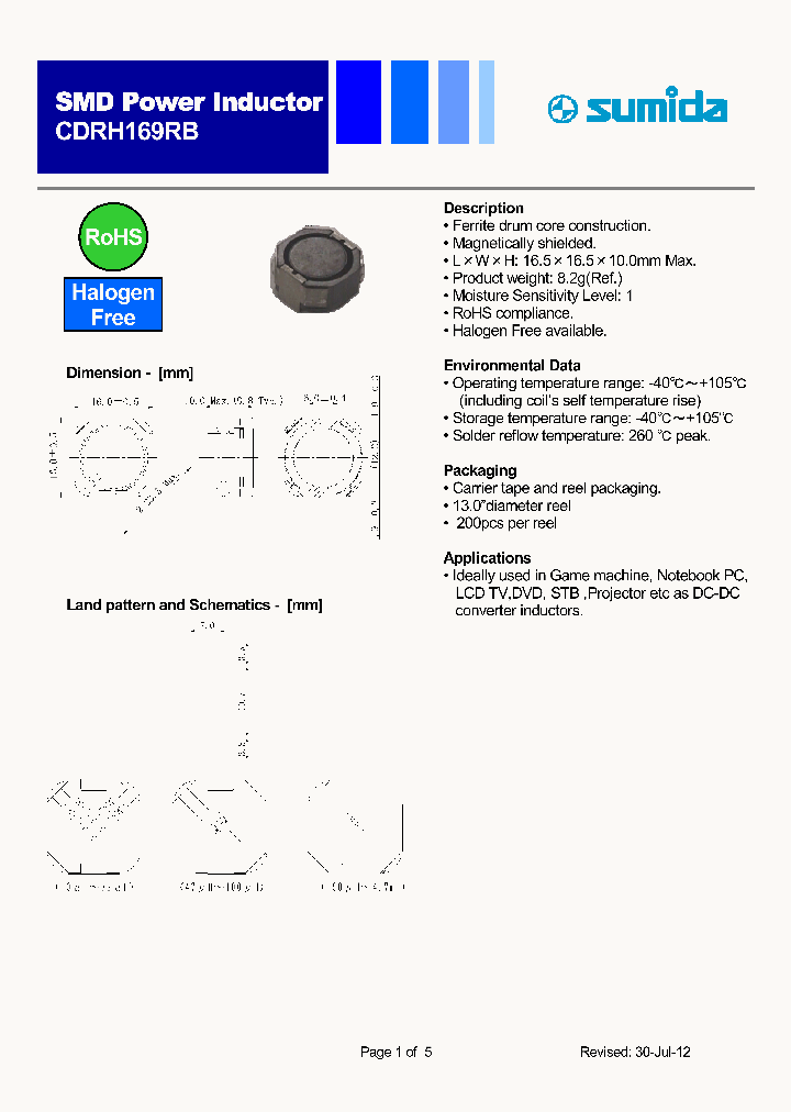 CDRH169RB_7934711.PDF Datasheet