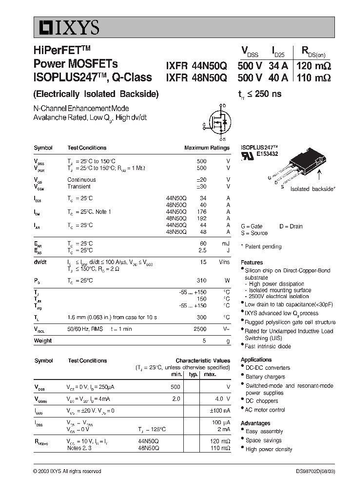 IXFR44N50Q03_7935097.PDF Datasheet