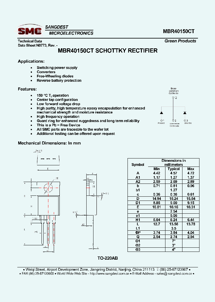 MBR40150CT_7947750.PDF Datasheet