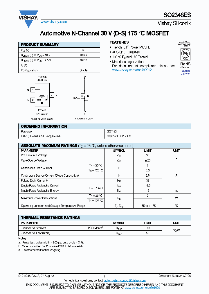 SQ2348ES_7957359.PDF Datasheet