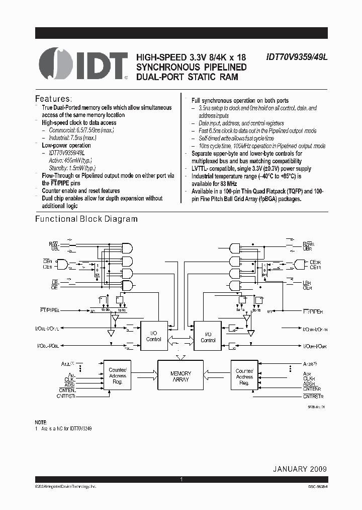 70V9359L7PF_7963717.PDF Datasheet