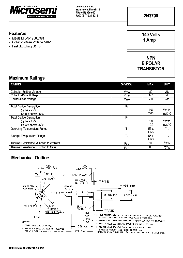 JANTXV2N3700_7985065.PDF Datasheet