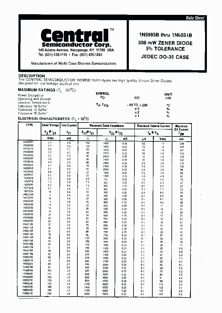 1N5994CLEADFREE_7988414.PDF Datasheet