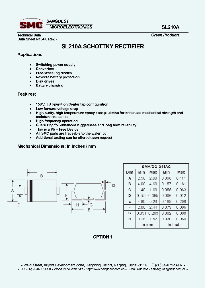 SL210A_8000987.PDF Datasheet