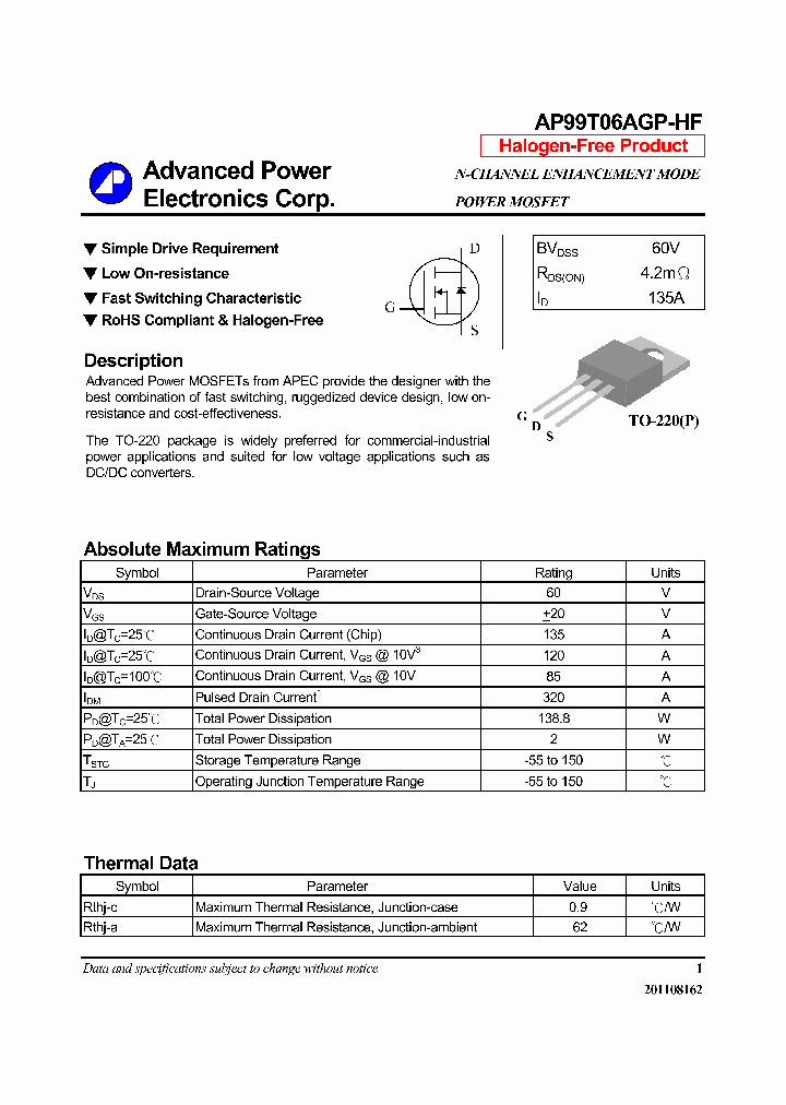 AP99T06AGP-HF_8000518.PDF Datasheet