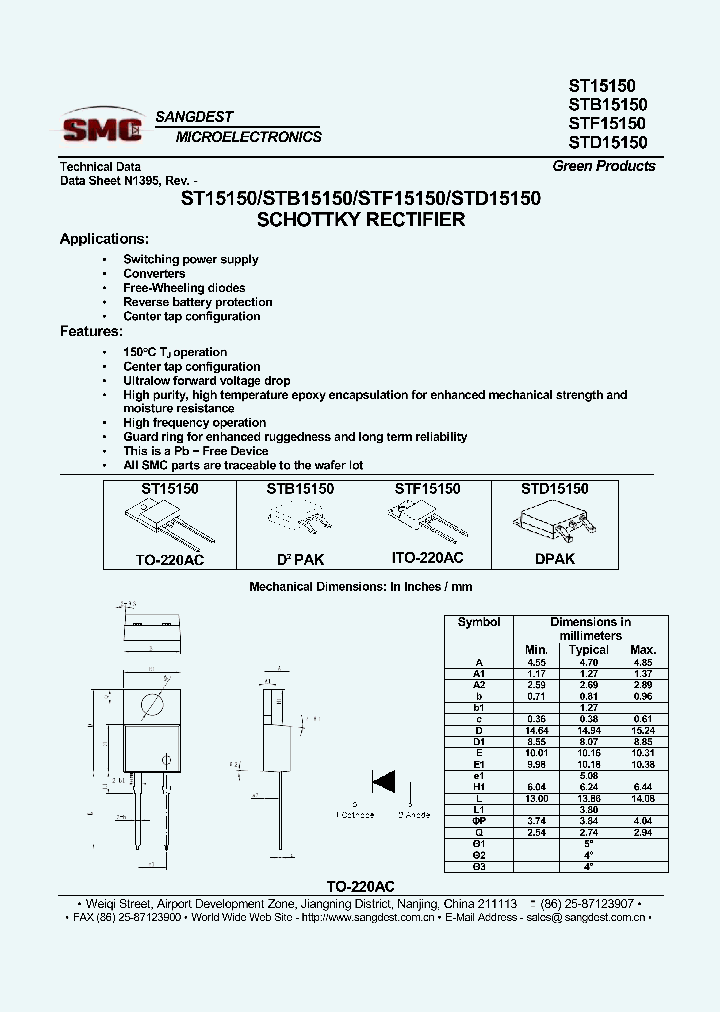 STB15150_8001141.PDF Datasheet