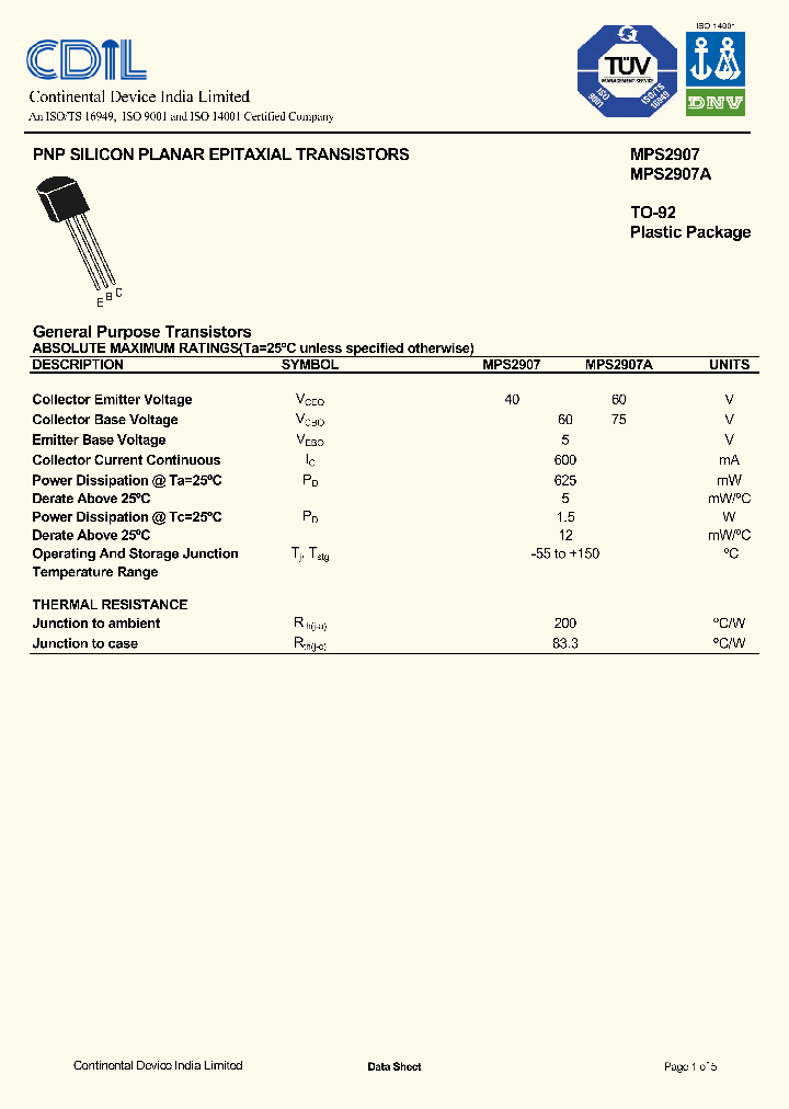 MPS2907A_8002019.PDF Datasheet