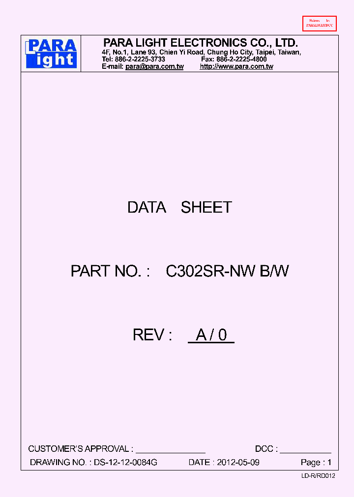C302SR-NW_8002521.PDF Datasheet