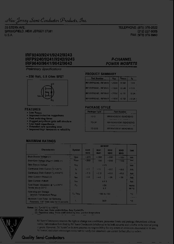 IRF9640_8004307.PDF Datasheet