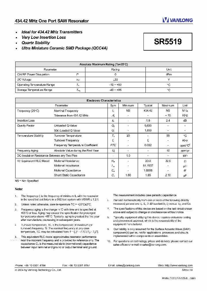 SR5519_7809102.PDF Datasheet