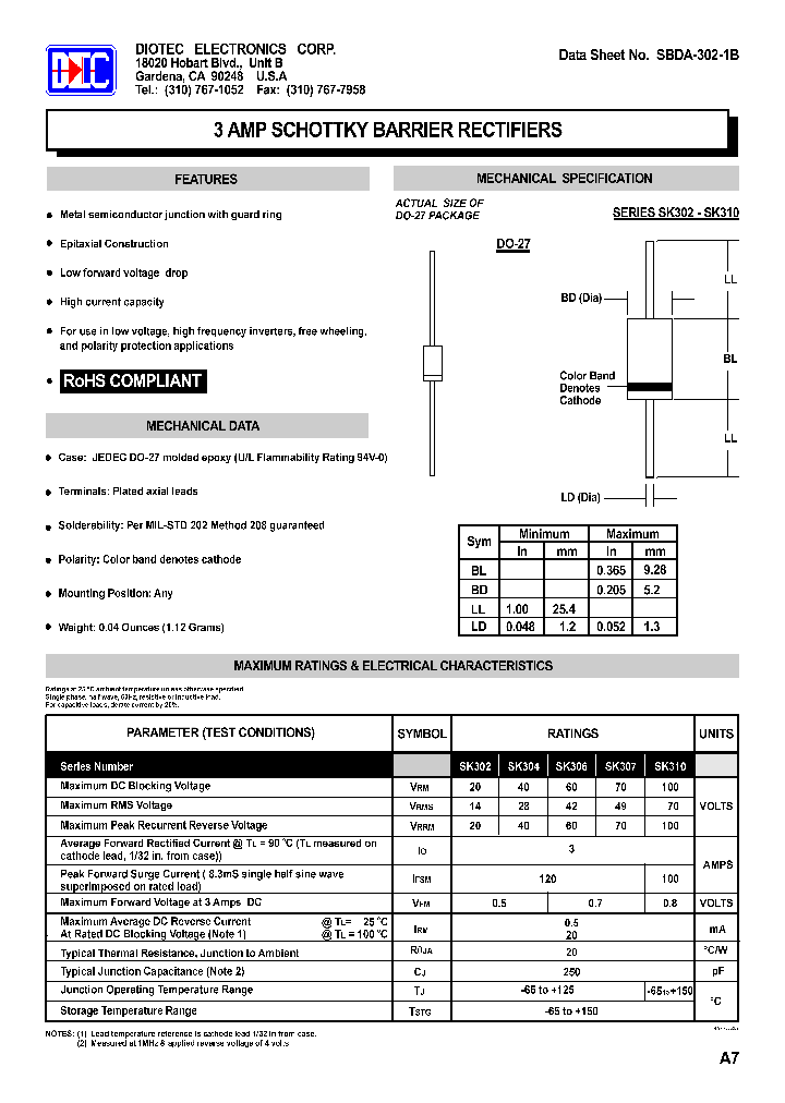 SK302_8007711.PDF Datasheet