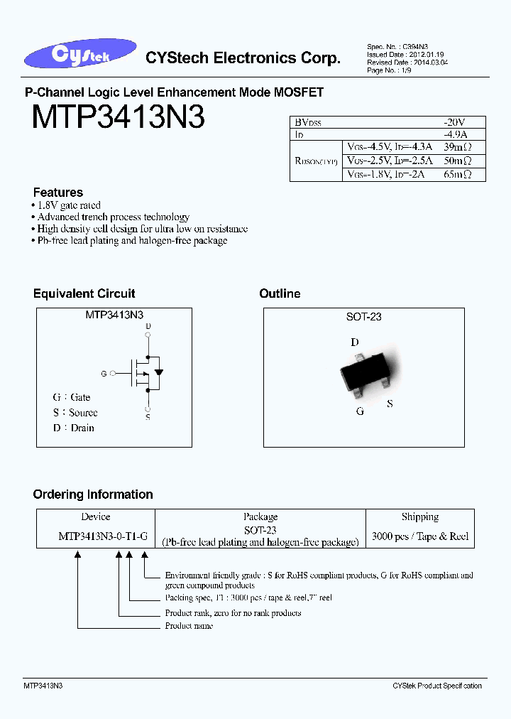 MTP3413N3_8008465.PDF Datasheet