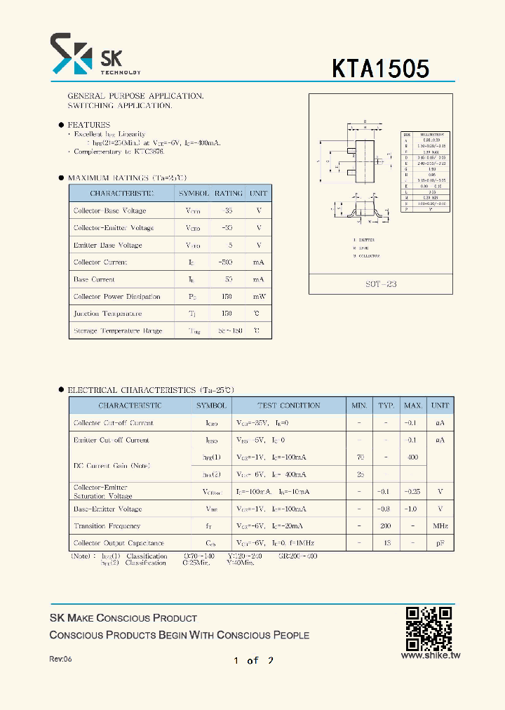 KTA1505_8008649.PDF Datasheet