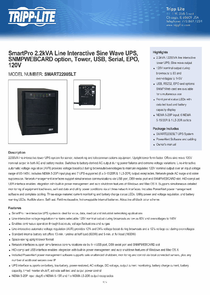SMART2200SLT_8010931.PDF Datasheet