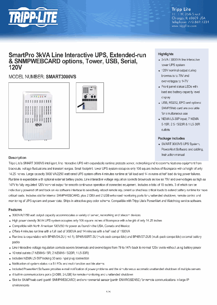 SMART3000VS_8010939.PDF Datasheet