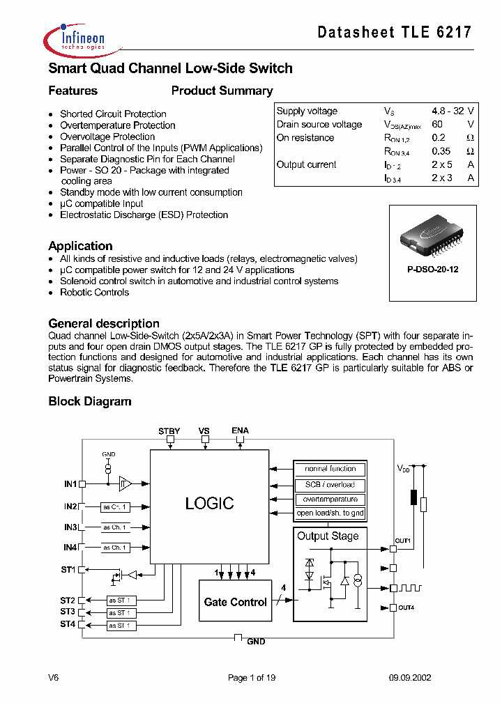 TLE6217CHIP_8016222.PDF Datasheet