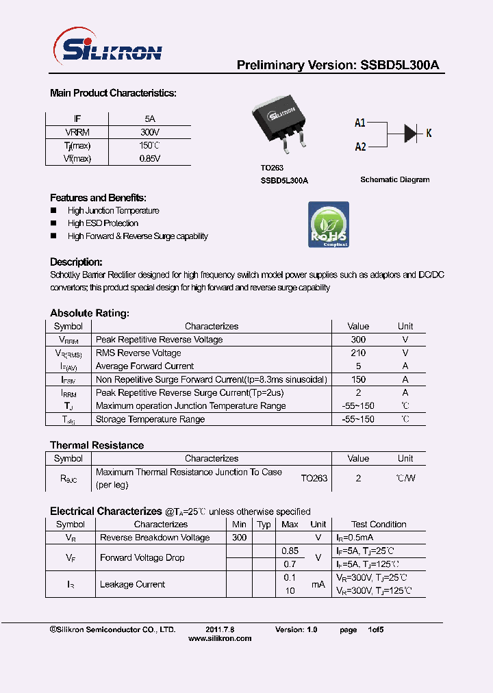 SSBD5L300A_8020145.PDF Datasheet