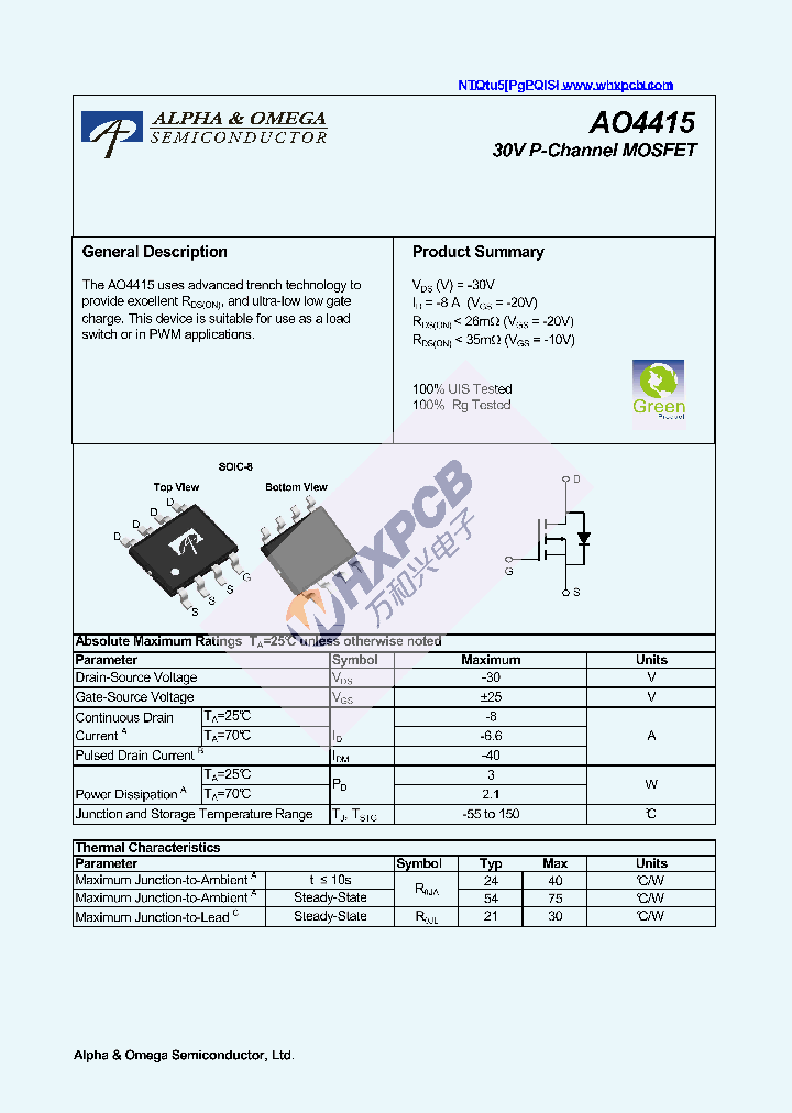 AO4415_8020531.PDF Datasheet