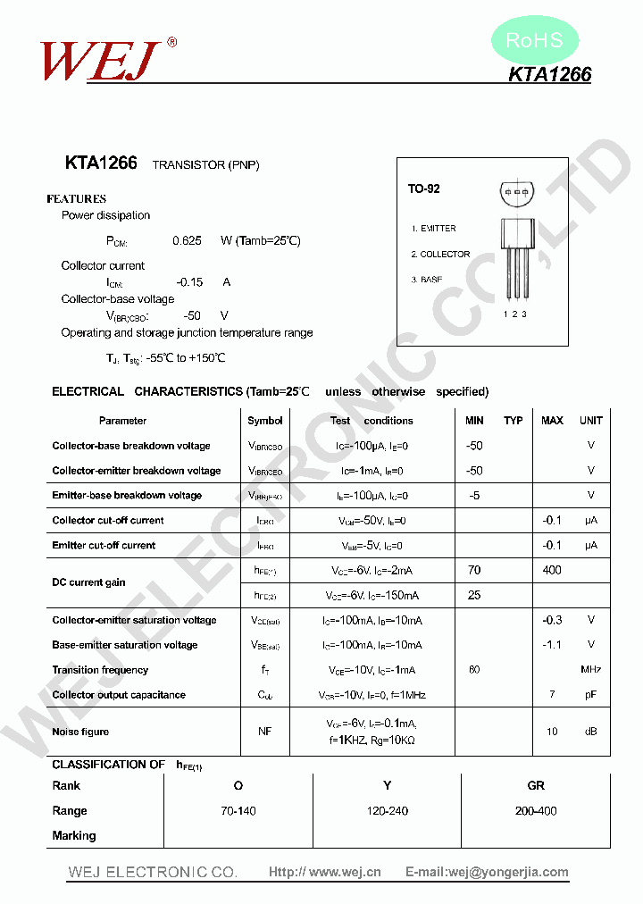 KTA1266_8020989.PDF Datasheet