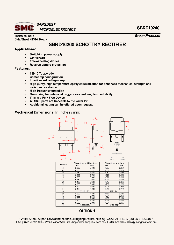 SBRD10200_8031683.PDF Datasheet