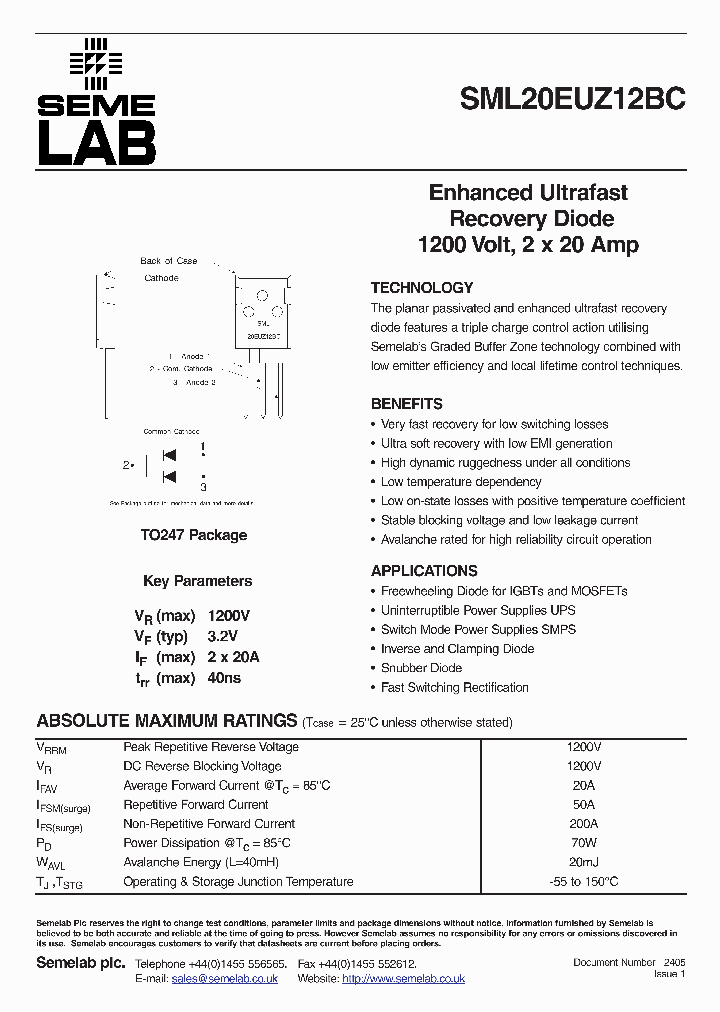 SML20EUZ12BCR3_8036032.PDF Datasheet