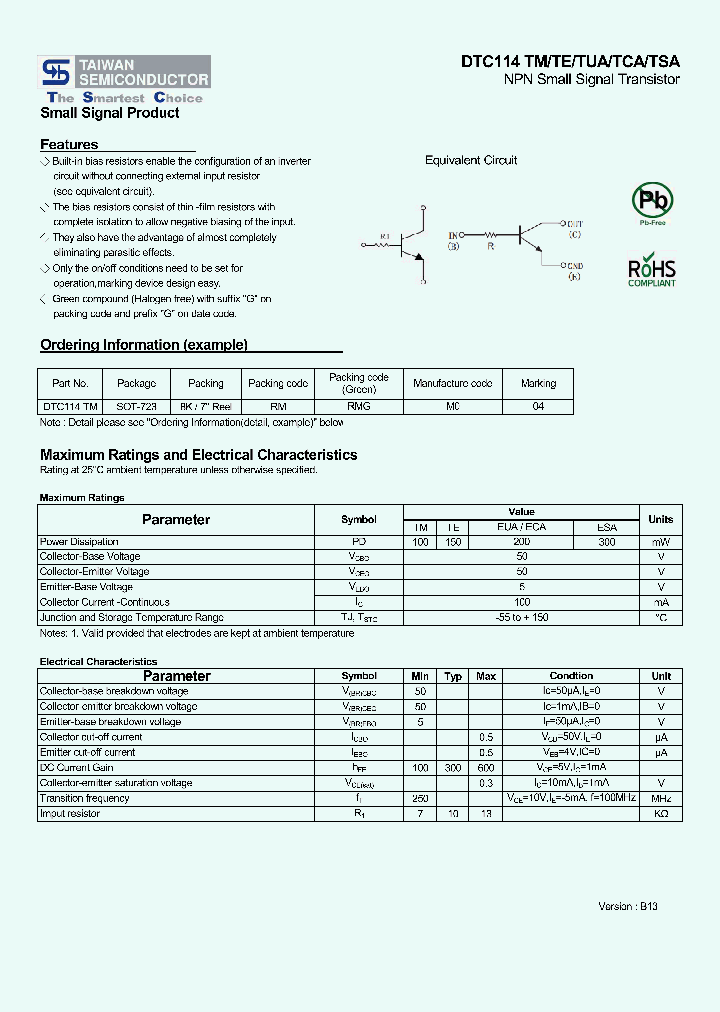 DTC114TCA_8040445.PDF Datasheet