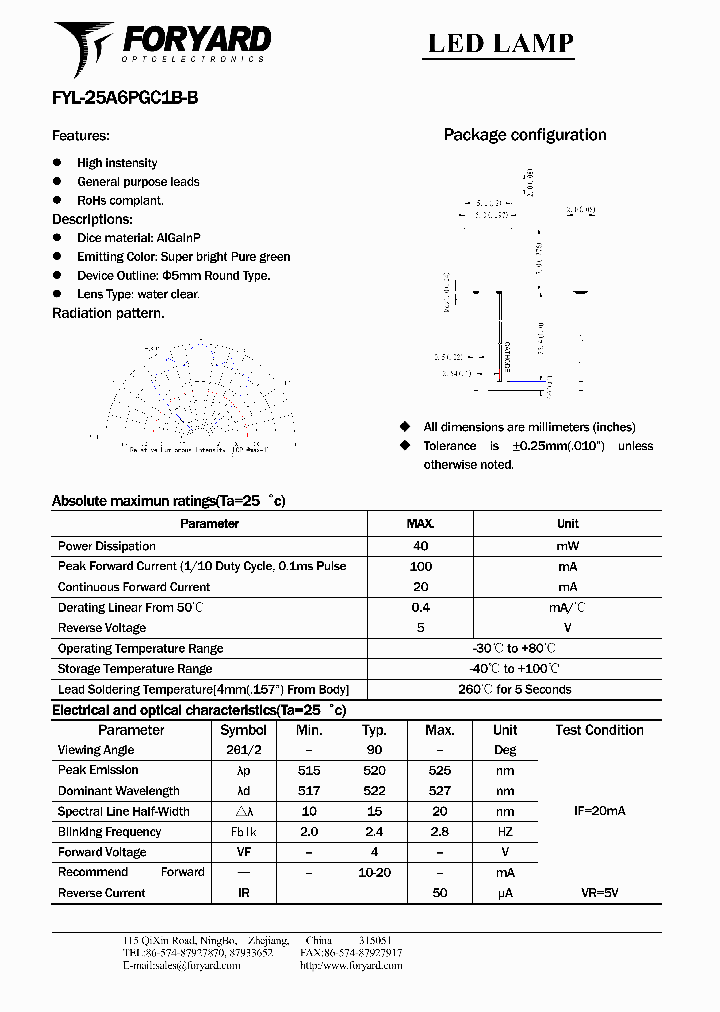 FYL-25A6PGC1B-B_8042836.PDF Datasheet