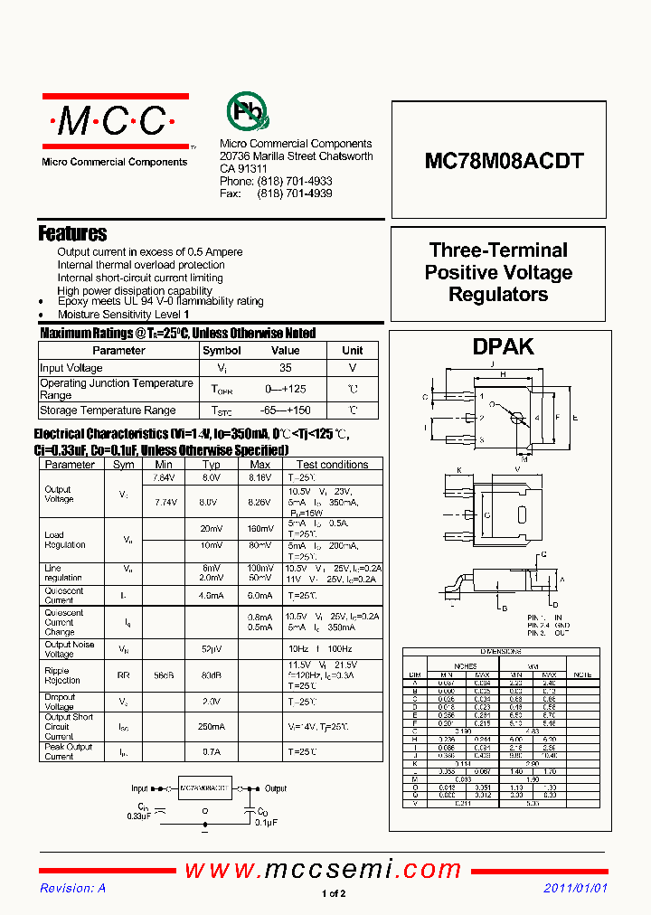 MC78M08ACDT_8043198.PDF Datasheet