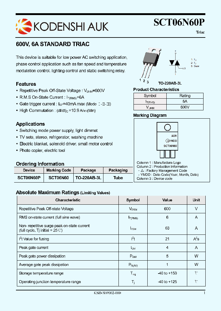 SCT06N60P_8046631.PDF Datasheet