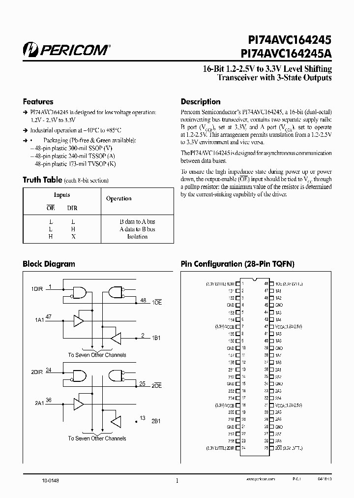 PI74AVC164245AAE_8044893.PDF Datasheet