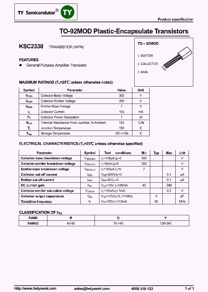 KSC2330_8051048.PDF Datasheet