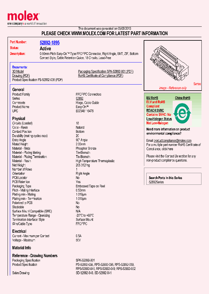 MOLEX52892-1895_8052514.PDF Datasheet