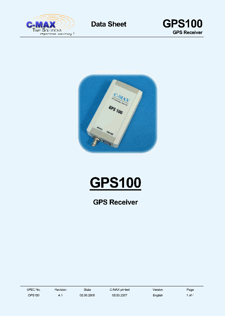 GPS100_8053034.PDF Datasheet