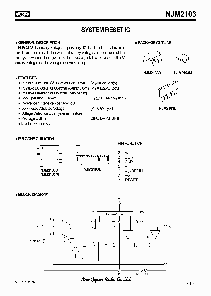 NJM2103M-TE2_8070616.PDF Datasheet