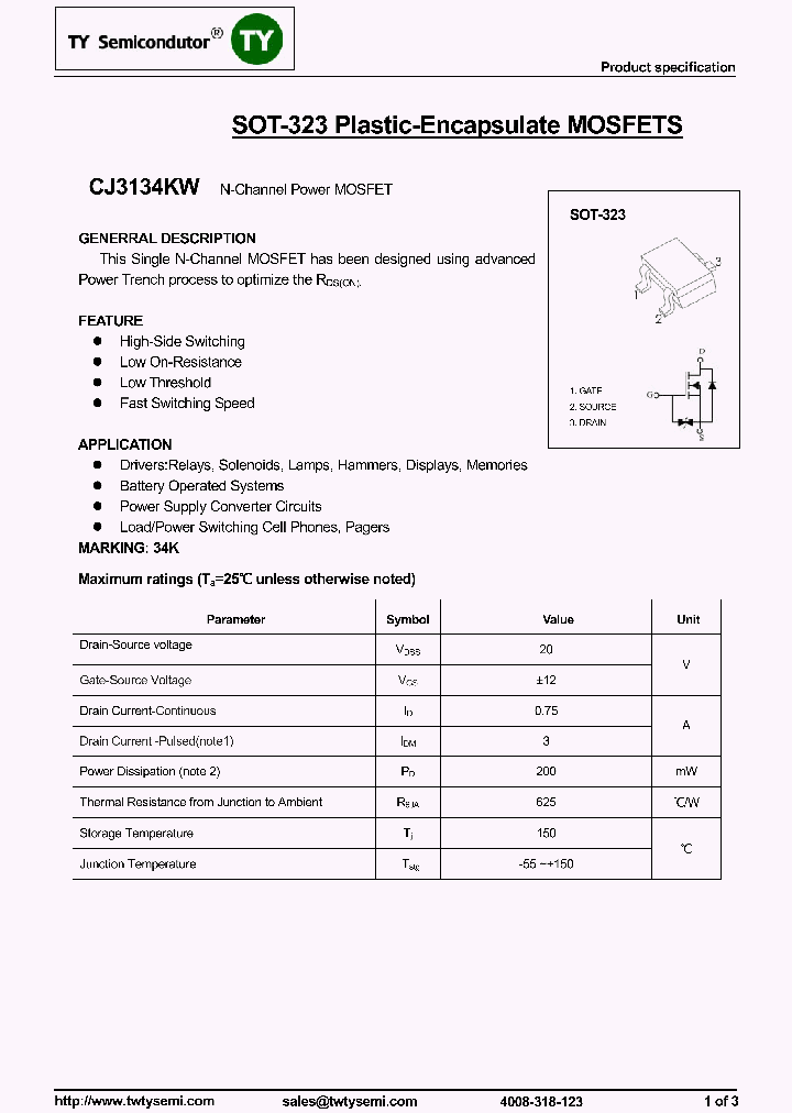 CJ3134KW_8070456.PDF Datasheet