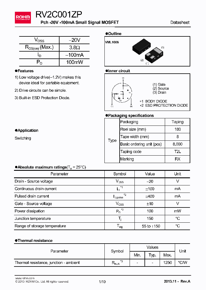 RV2C001ZP_8072808.PDF Datasheet