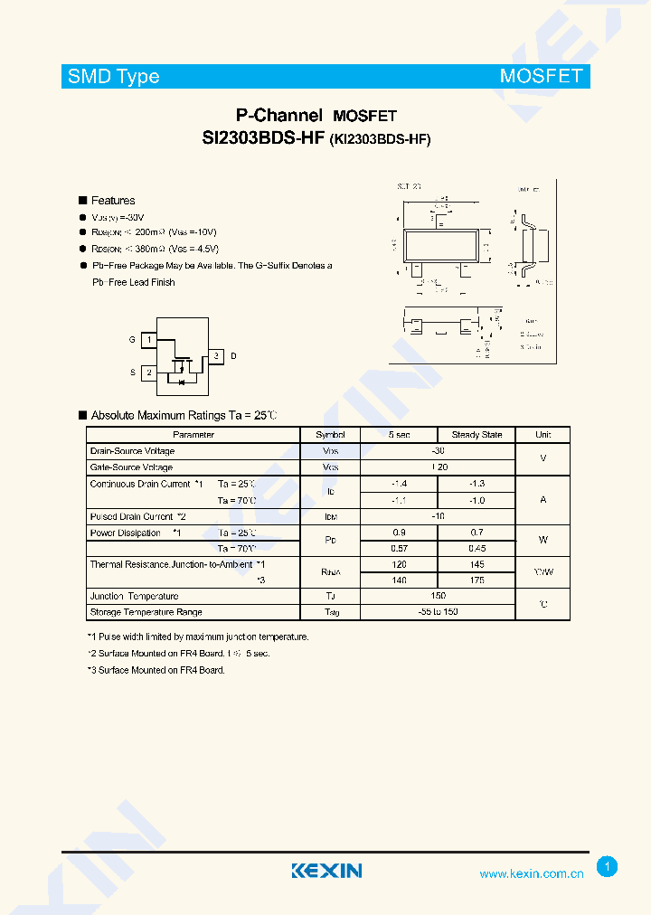 SI2303BDS-HF_8081481.PDF Datasheet