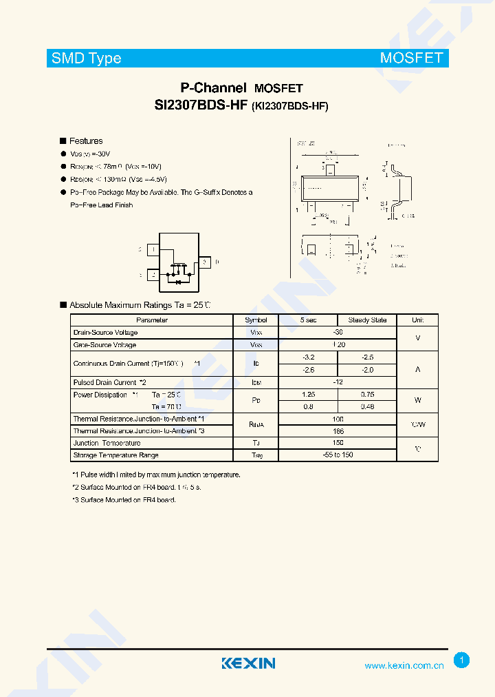 SI2307BDS-HF_8081484.PDF Datasheet