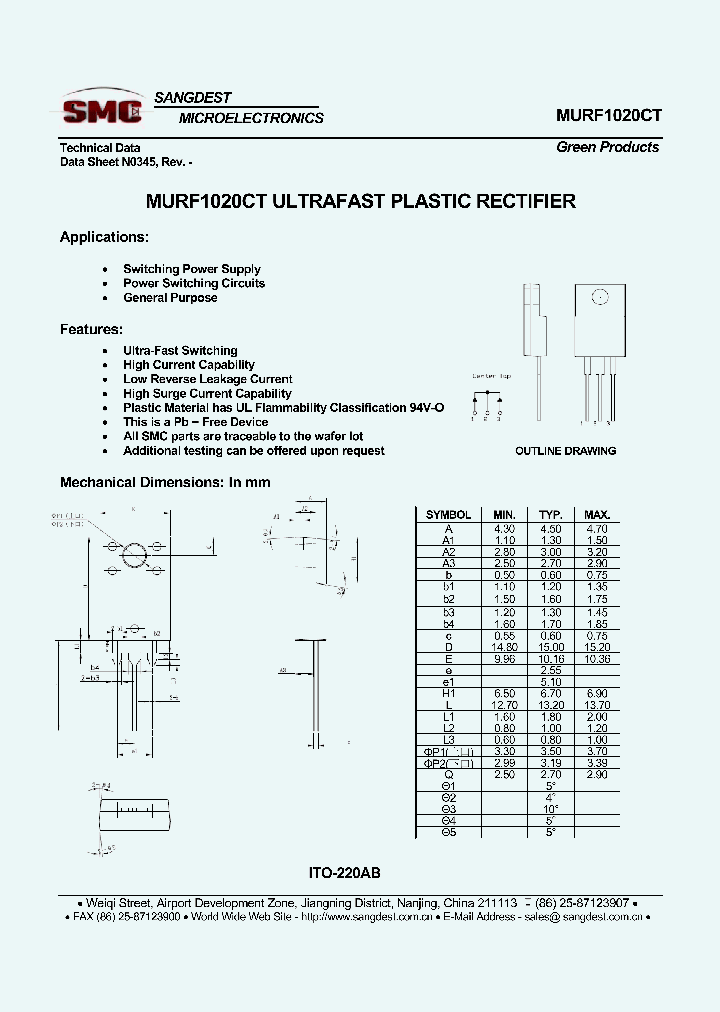 MURF1020CT_8082831.PDF Datasheet