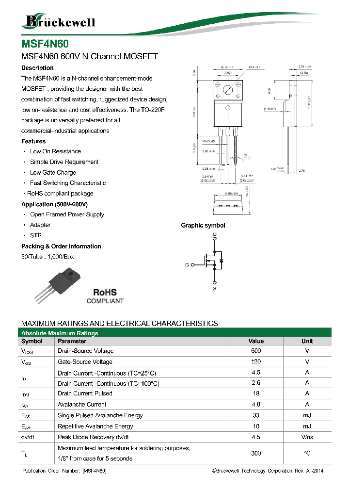 MSF4N60_8083881.PDF Datasheet