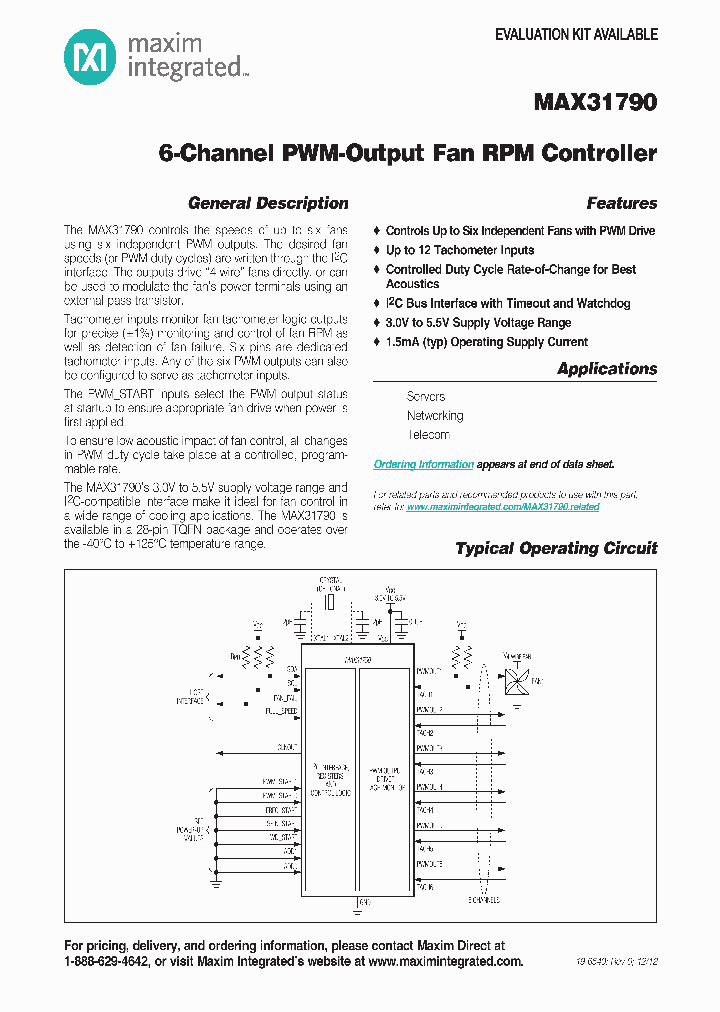 MAX31790ATI_8107494.PDF Datasheet
