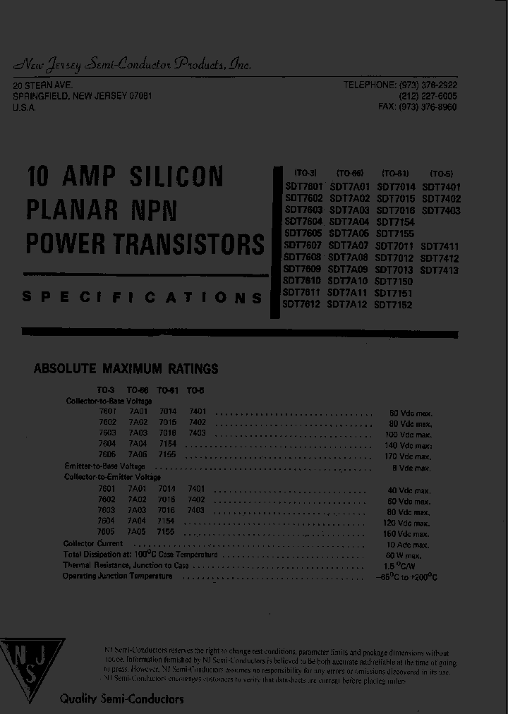 SDT7603_8120529.PDF Datasheet