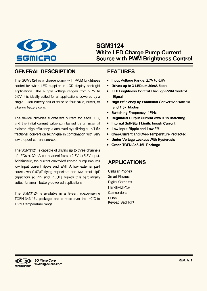 SGM3124_8128627.PDF Datasheet