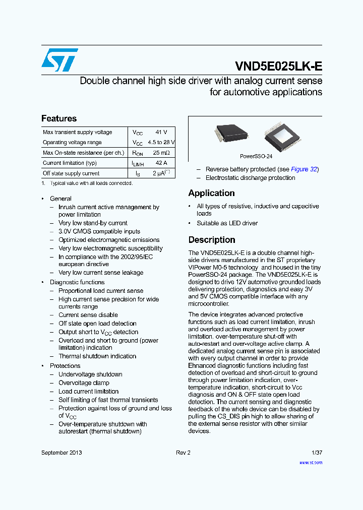 VND5E025LK-E_8139971.PDF Datasheet