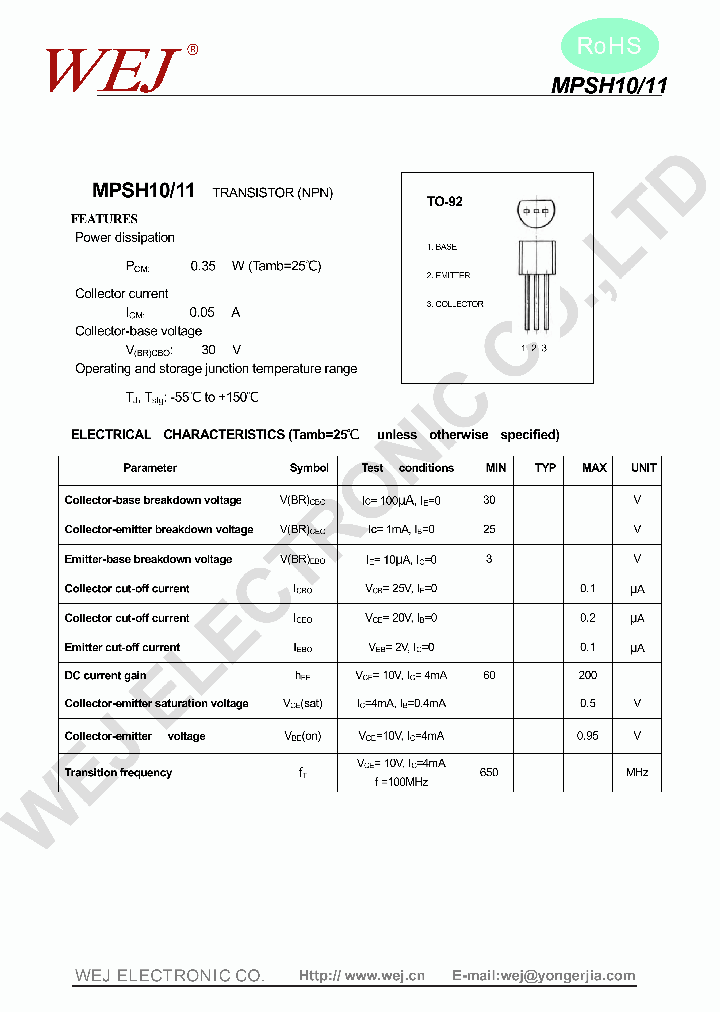 MPSH10_8142454.PDF Datasheet