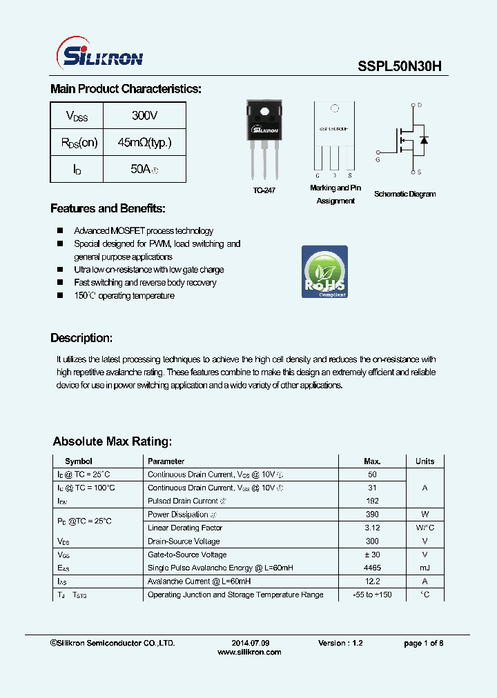 SSPL50N30H_8152606.PDF Datasheet
