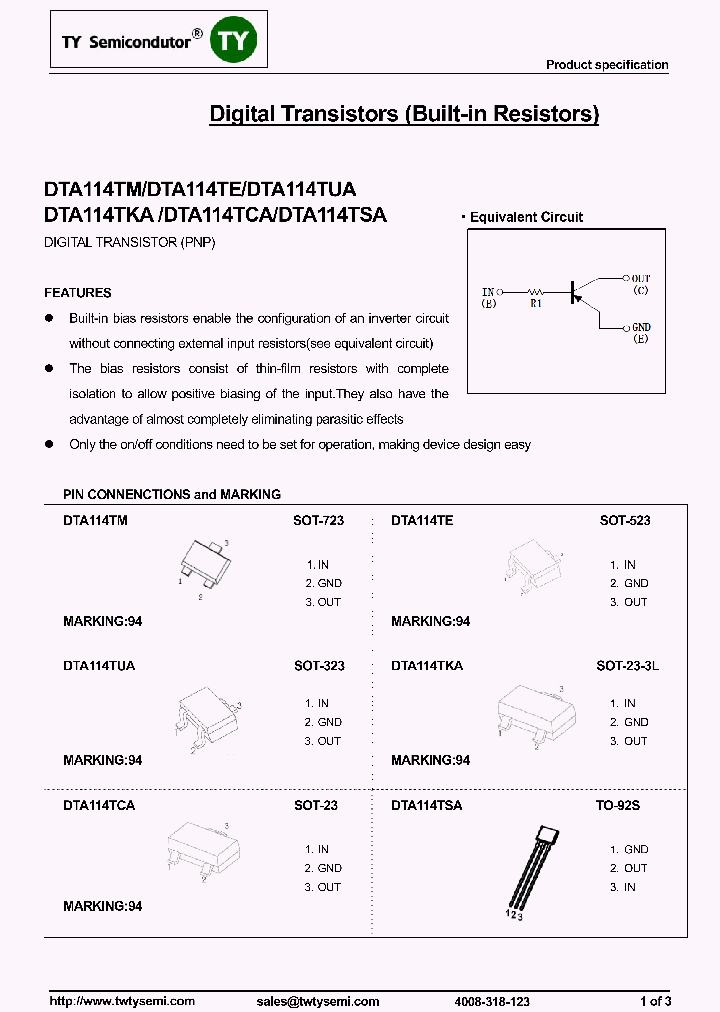 DTA114TCA_8153731.PDF Datasheet